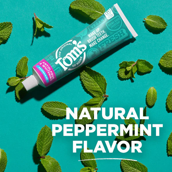 Fluoride-Free Antiplaque & Whitening Peppermint Natural Toothpaste (2 Pack) - Image 4
