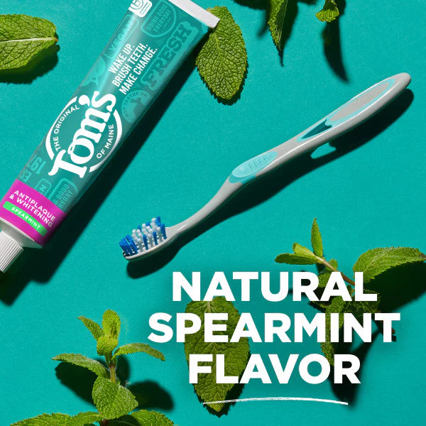 Fluoride-Free Antiplaque & Whitening Spearmint Natural Toothpaste - Image 6
