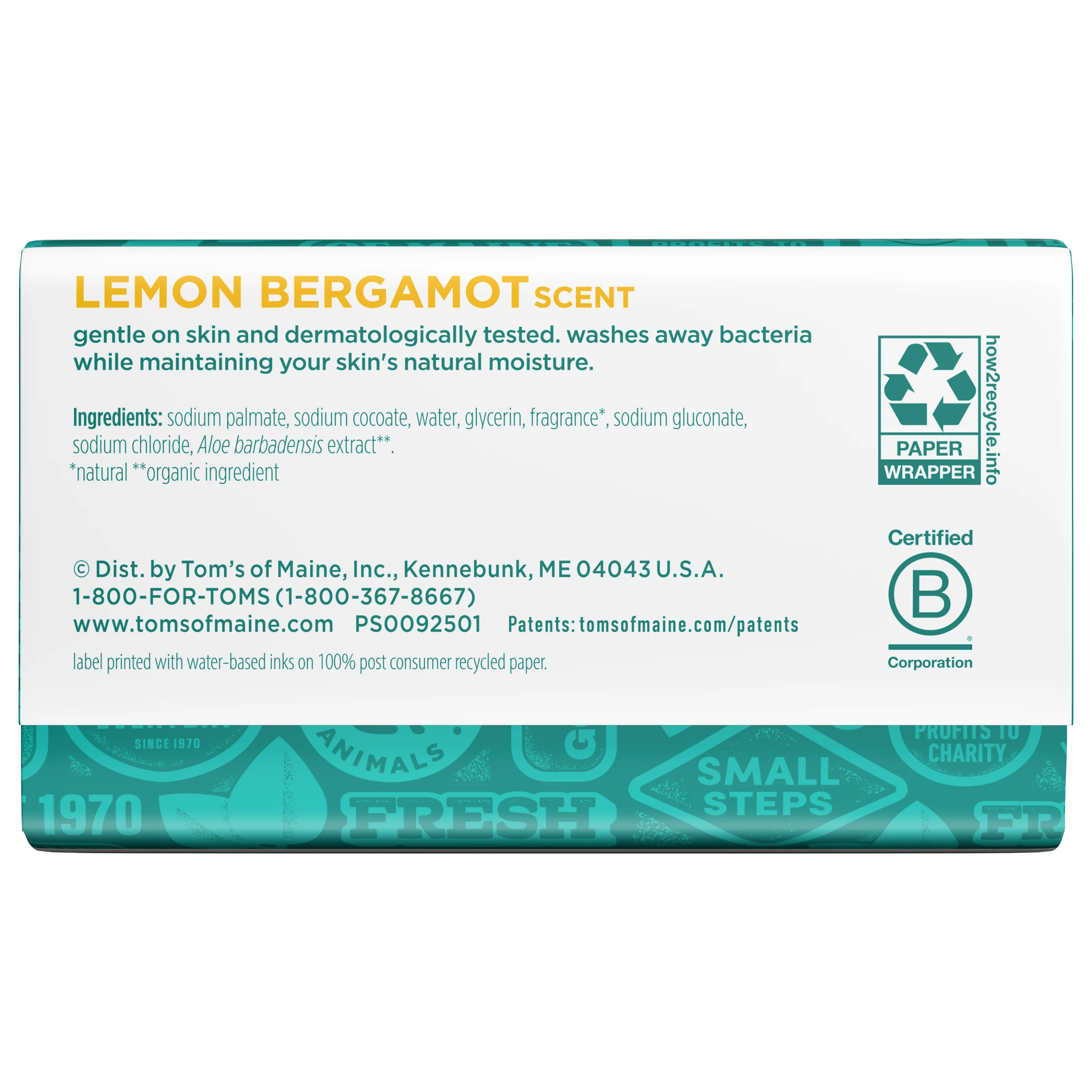 Lemon Bergamot Natural Beauty Bar Soap For Women and Men - Image 7