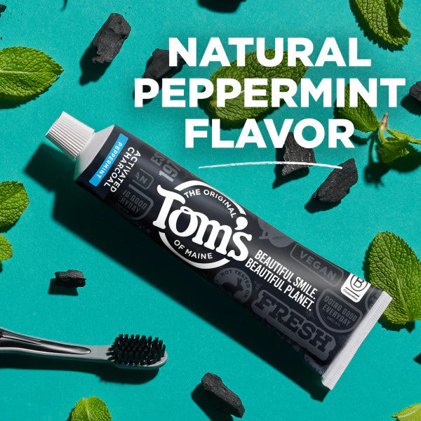 Activated Charcoal Peppermint Natural Toothpaste with Fluoride - Image 4