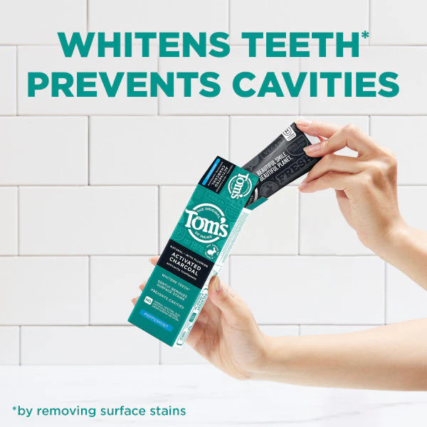 Activated Charcoal Peppermint Natural Toothpaste with Fluoride - Image 5