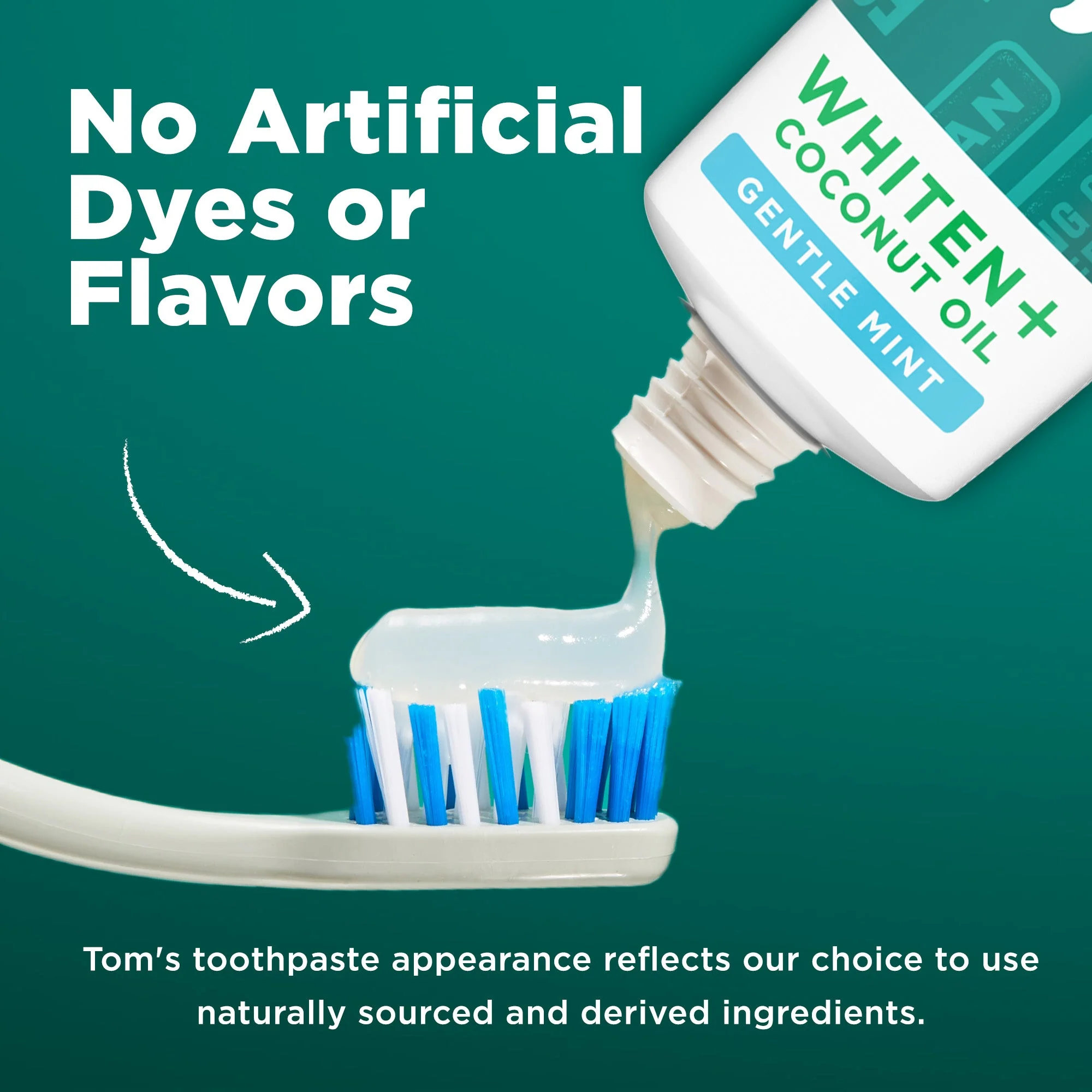 Whiten Plus Coconut Oil Fluoride Free Gentle Mint Natural Toothpaste - Image 4