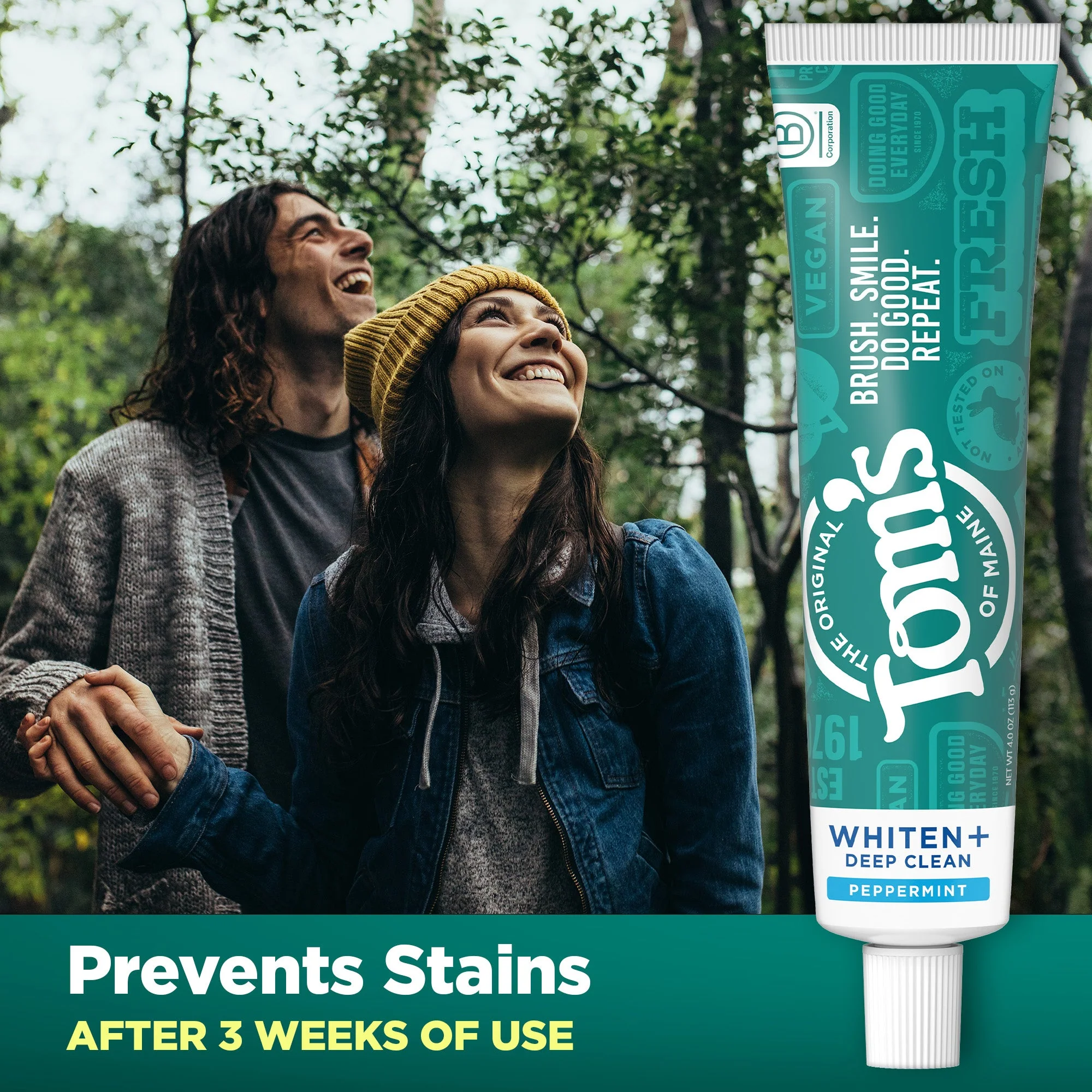Whiten Plus Deep Clean Natural Whitening Peppermint Toothpaste - Image 4
