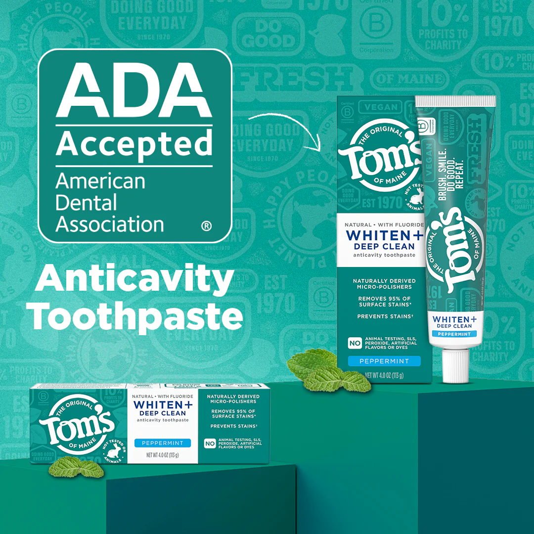 Whiten Plus Deep Clean Natural Whitening Peppermint Toothpaste - Image 8