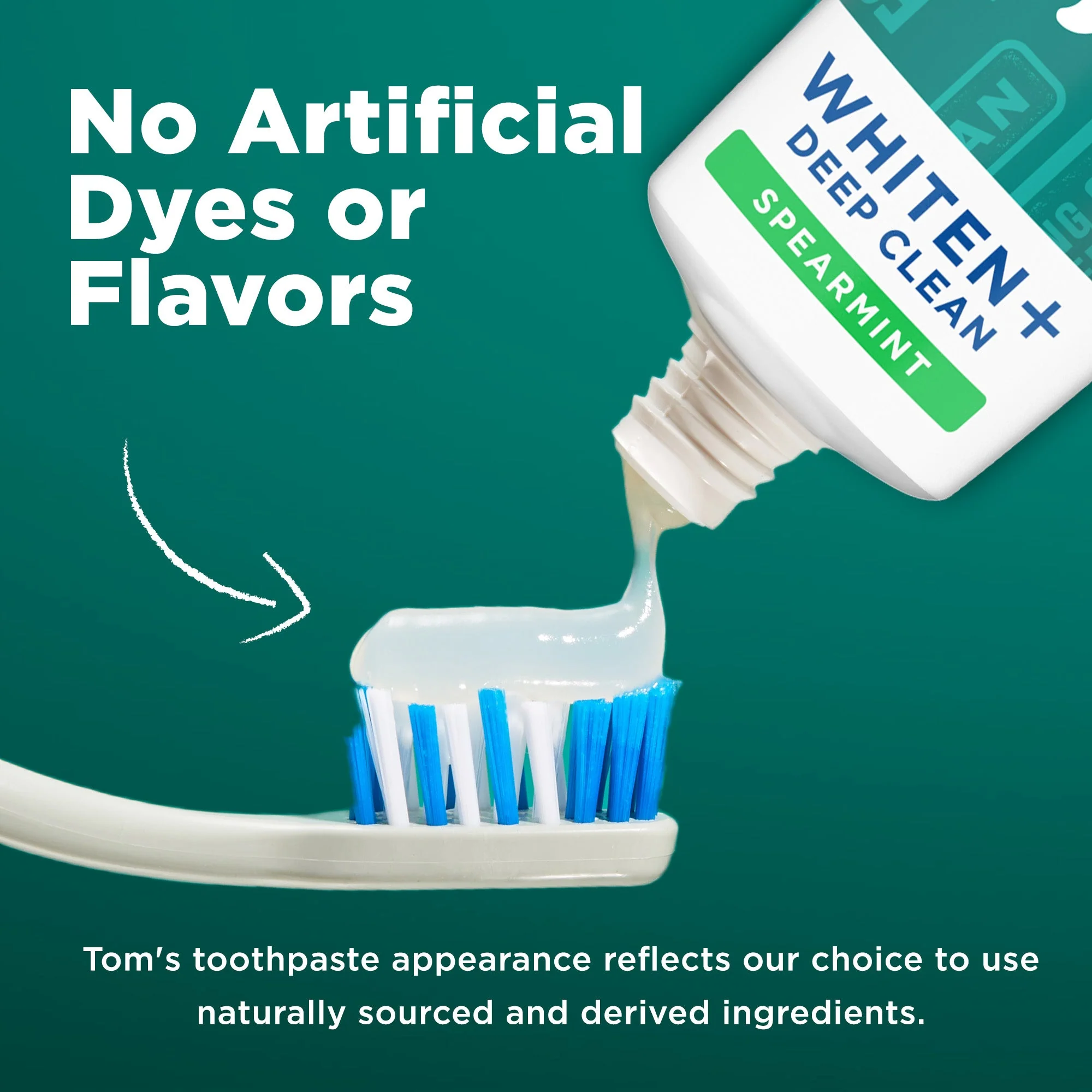 Whiten Plus Deep Clean Whitening Spearmint Natural Toothpaste - Image 3