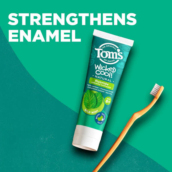 Wicked Cool! Natural Mild Mint Toothpaste for Kids with Fluoride - Image 3