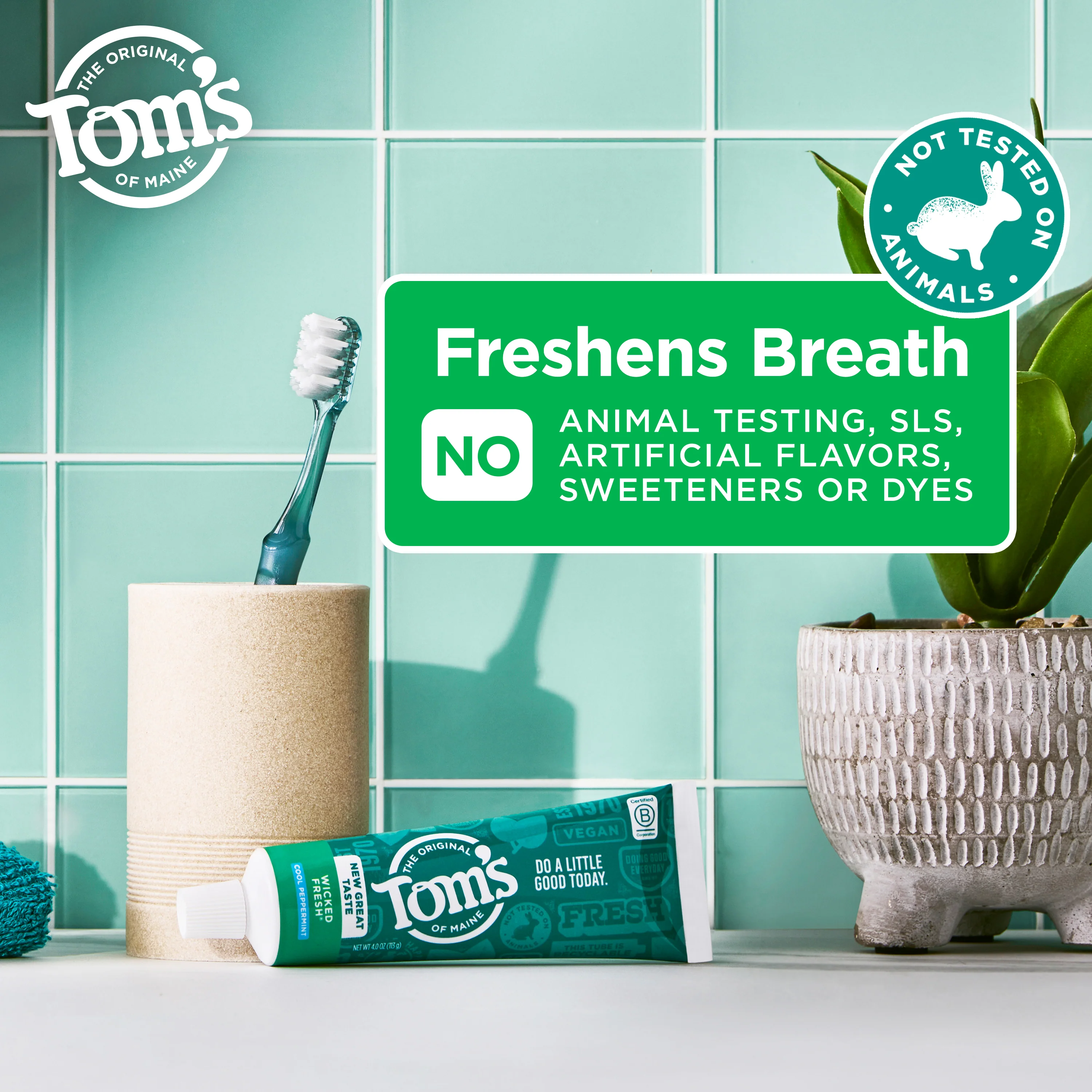 Wicked Fresh! Cool Peppermint Fluoride Natural Toothpaste - Image 2